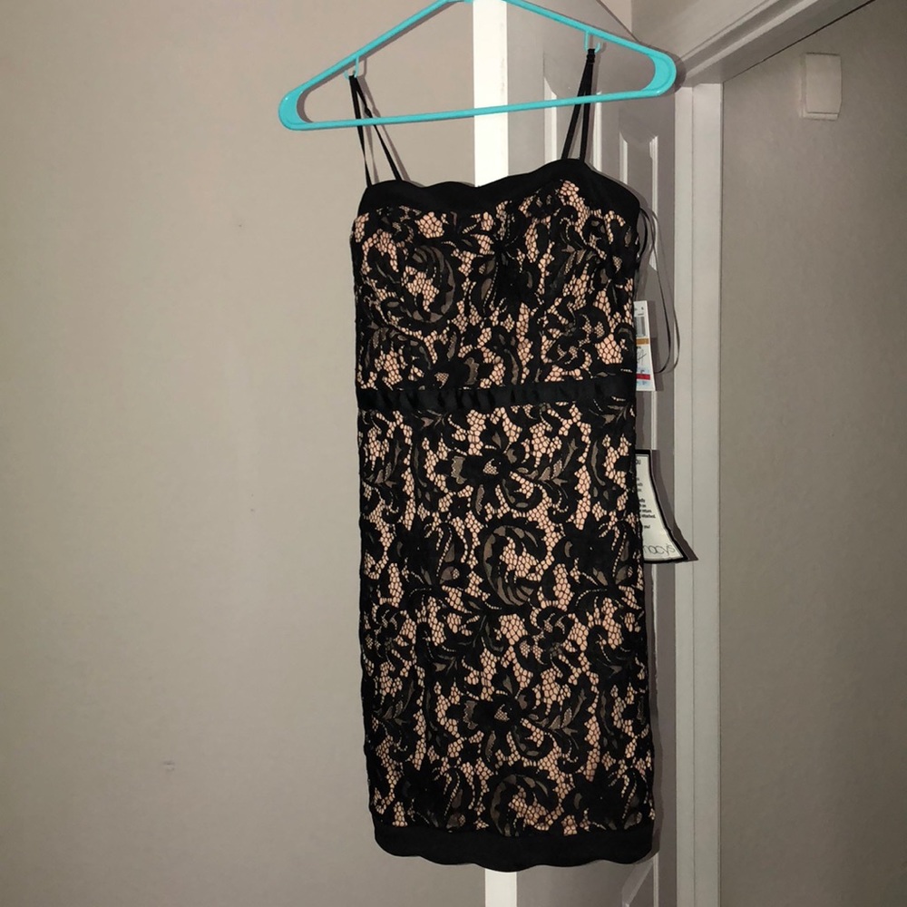Macy’s black and nude lace dress **BRAND NEW**